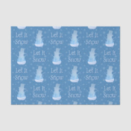 Snowman Cutout Lass es schneien Seidenpapier