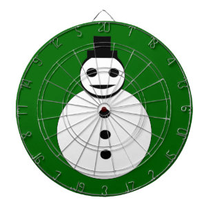 Snowman Dart Board lächelnd Weihnachten Dartscheibe