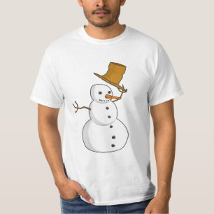 Snowman, der Hut-Shirt spitzt T-Shirt
