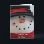 Snowman Dream Card Feiertagskarte<br><div class="desc">Ich komme im Winter zum Leben und ich mag es nicht allein zu sein. Könntest du mir eine schöne Ehefrau bauen? Bitte, flauschiger Schnee nicht Stein! Zwei Kinder wären so nett. Wir können spielen, lachen und singen. Wenn die warmen Regenfälle von April kommen Wir werden in den Frühling schmelzen. NTW...</div>