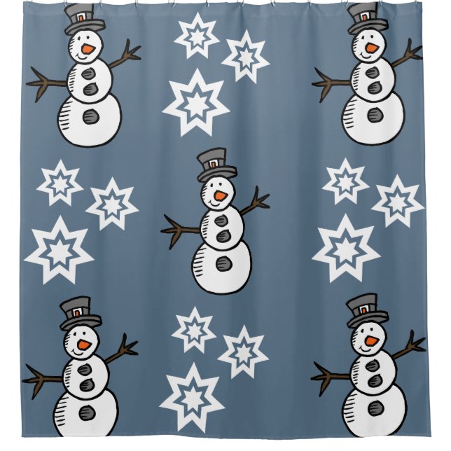 Snowman Duschvorhang (Vorderseite)