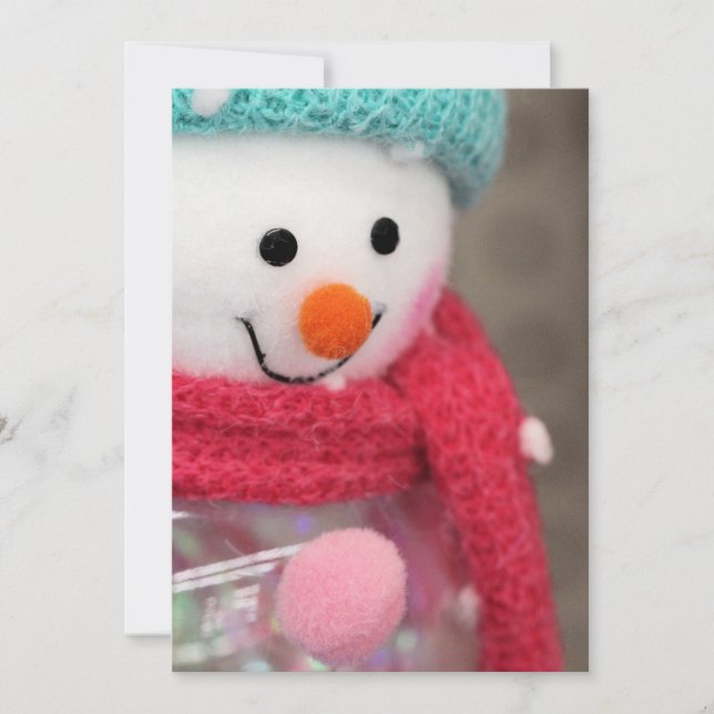 Snowman Einladung (Vorderseite)