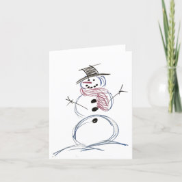 Snowman Epic Joy Weihnachtskarte Dankeskarte