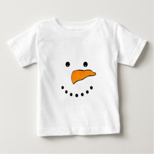 Snowman Face Baby T-shirt