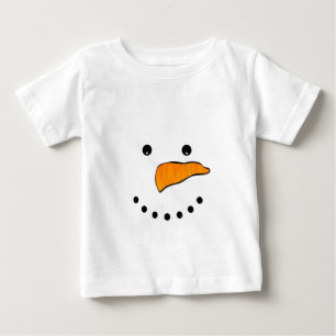 Snowman Face Baby T-shirt