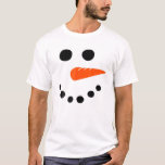 Snowman Face Carrot Nose Christmas Winter Cosplay T-Shirt<br><div class="desc">Snowman Face Carrot Nose Christmas Winter Cosplay Kostüm</div>