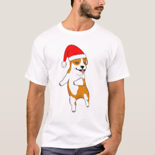 Snowman Face Carrot Nose Eyelashes Leopard Glasses T-Shirt