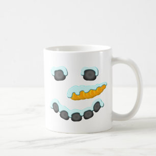 Snowman Face Design Tasse