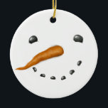SNOWMAN FACE KERAMIK ORNAMENT<br><div class="desc">SNOWMAN FACE</div>