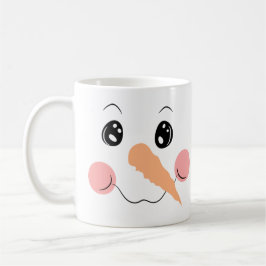 Snowman Face Large Coffee Tasse