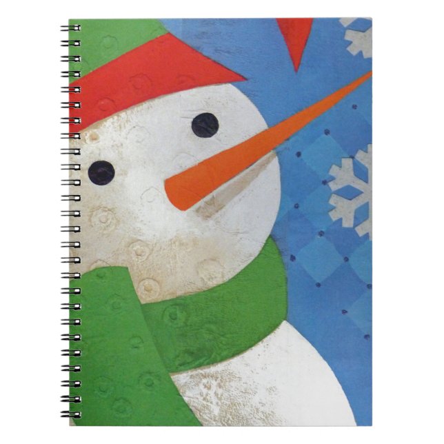 Snowman Face Notizblock (Vorderseite)