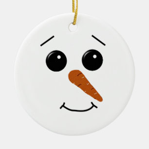 Snowman Face Ornament