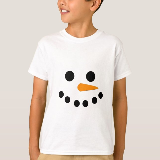 Snowman Face T-Shirt (Vorderseite)