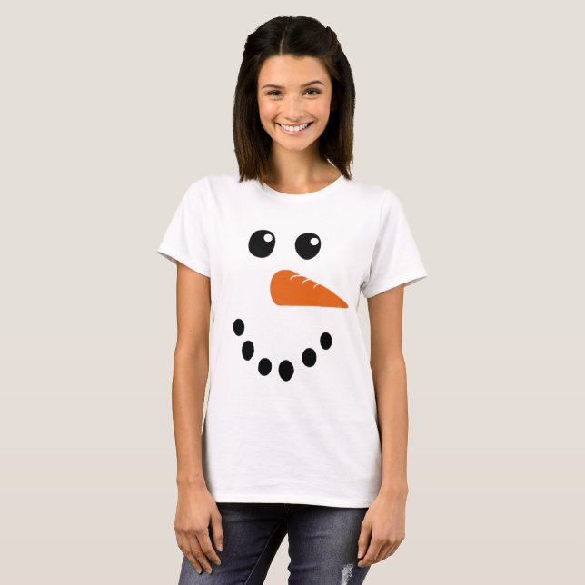 Snowman Face T - Shirt (Vorne ganz)
