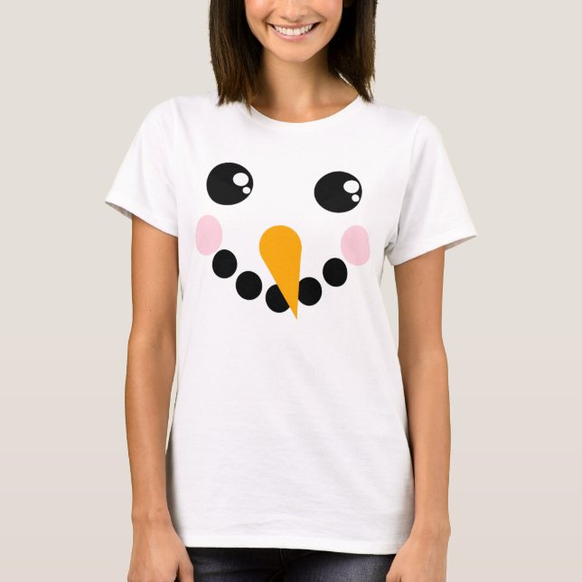 Snowman Face T-Shirt (Vorderseite)