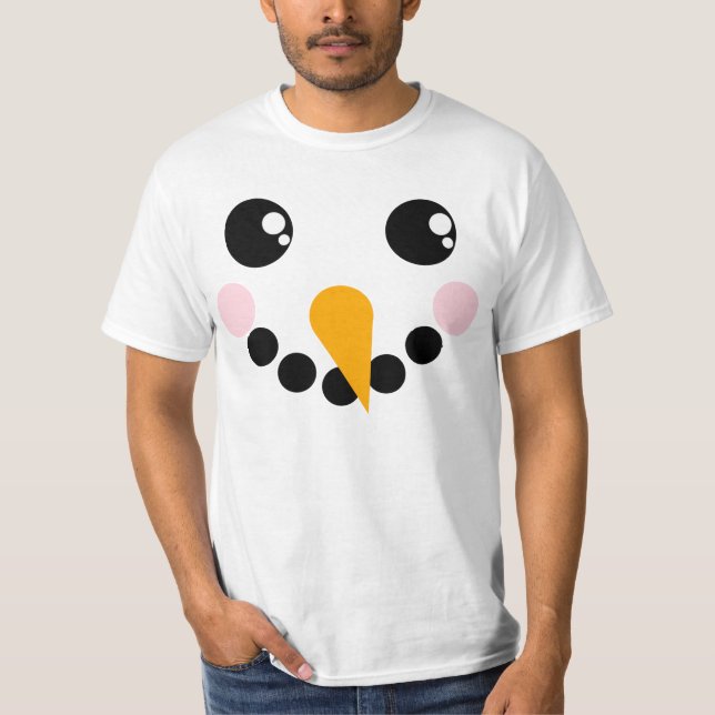 Snowman Face T-Shirt (Vorderseite)