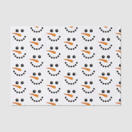 Snowman Face Weihnachtsfeiertage Seidenpapier