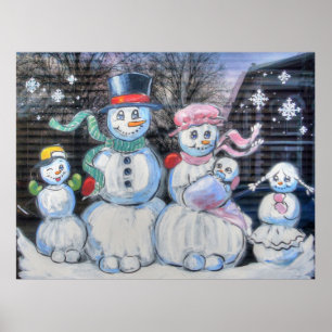 Snowman-Familie Poster