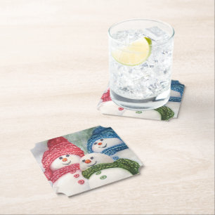 Snowman-Familie Untersetzer