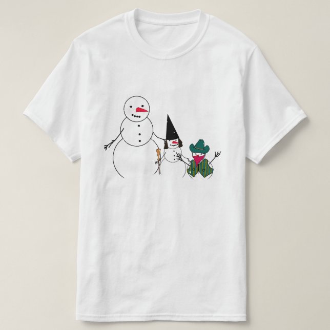 Snowman Family Halloween T-Shirt (Design vorne)