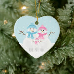 Snowman Family Ornament<br><div class="desc">Snowman Family Ornament</div>