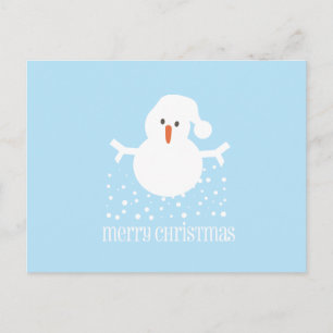 Snowman - Feierliche Grüße Feiertagspostkarte