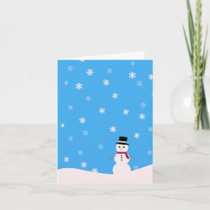 snowman feiertagskarte