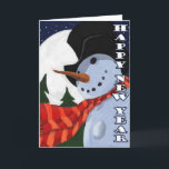 SNOWMAN FEIERTAGSKARTE<br><div class="desc">Senden Sie Ihre Grüße für dieses Jahr mit diesem originellen Snowman-Design!</div>