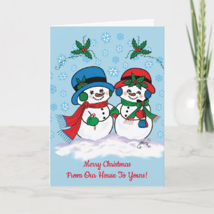 Snowman Feiertagskarte