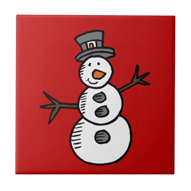 Snowman Fliese (Vorderseite)