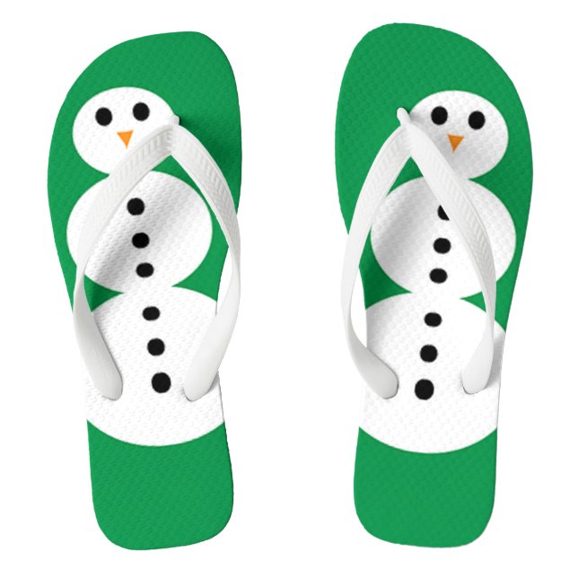 Snowman Flip Flops (Fußbett)