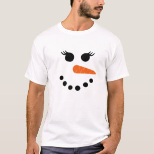 Snowman For Women Eyelashes Weihnachtsgebäck T-Shirt