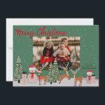 Snowman Foto Christmas Card Feiertagskarte<br><div class="desc">Senden Sie eine besondere Nachricht mit Stil und Pizzazz in diesem Jahr... Personalisiert mit Ihren Details & Fotos diese niedliche Urlaubskarte hebt sich von der Hektik der Grüße ab, die Ihre Freunde und Familie in dieser Saison erhalten werden und wird ein besonderes Memento machen, das lange nach der Saison geschätzt...</div>