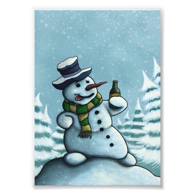 Snowman-Foto-Druck Fotodruck (Vorne)