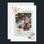 Snowman Foto Holiday Card Feiertagskarte<br><div class="desc">Mit unserer Snowman Foto Holiday Card mit niedlichen Snowman-Illustrationen und einem Foto lassen Sie den Urlaubssinn stilvoll erleben.</div>