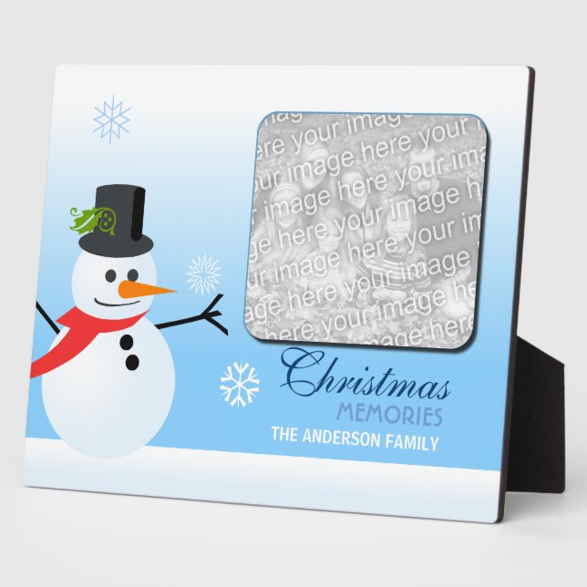 Snowman Fotoplatte (Seite)