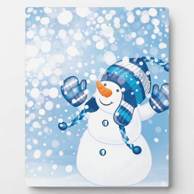 Snowman Fotoplatte (Vorderseite)