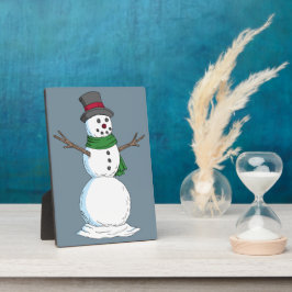 Snowman Fotoplatte