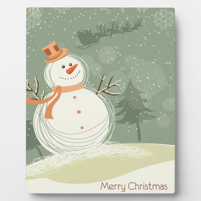 Snowman Fotoplatte (Vorderseite)