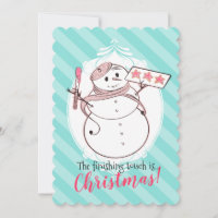 Snowman French Bakery Cookies Weihnachtskarte