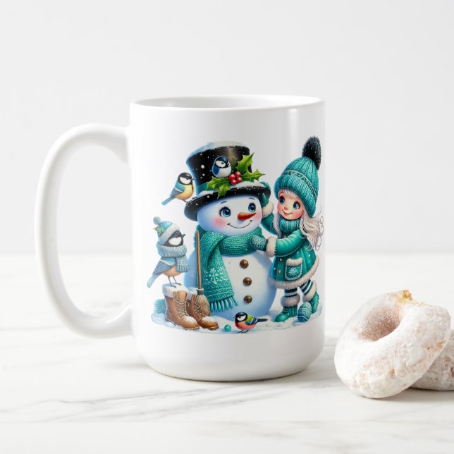 Snowman & Friends Coffee Tasse (Mit Donut)