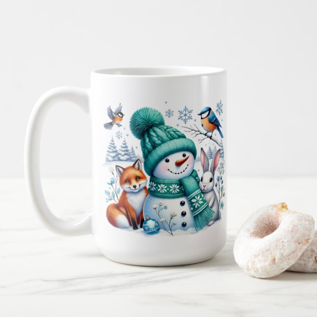 Snowman & Friends Coffee Tasse (Mit Donut)