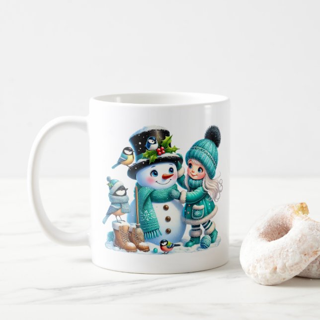 Snowman & Friends Coffee Tasse (Mit Donut)