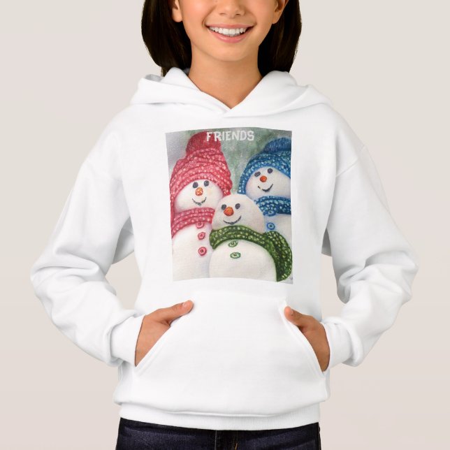 SNOWMAN FRIENDS HOODIE (Vorderseite)