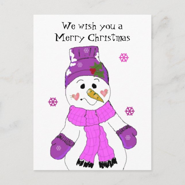 Snowman - Frohe Weihnachten (Vorderseite)