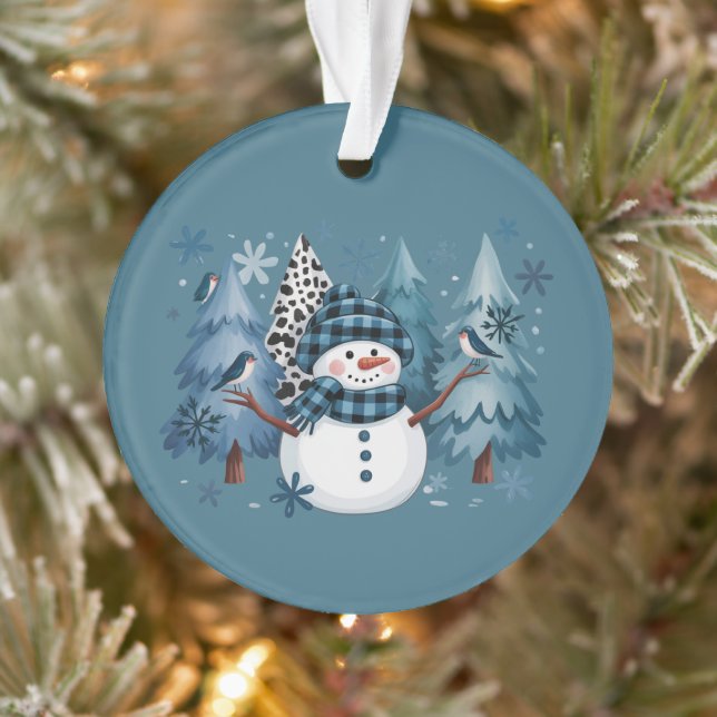 Snowman Funny Christmas Xmas Holiday Trees Ornament (Baum)
