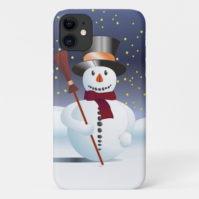 Snowman für Weihnachten Case-Mate iPhone Hülle (Rückseite)