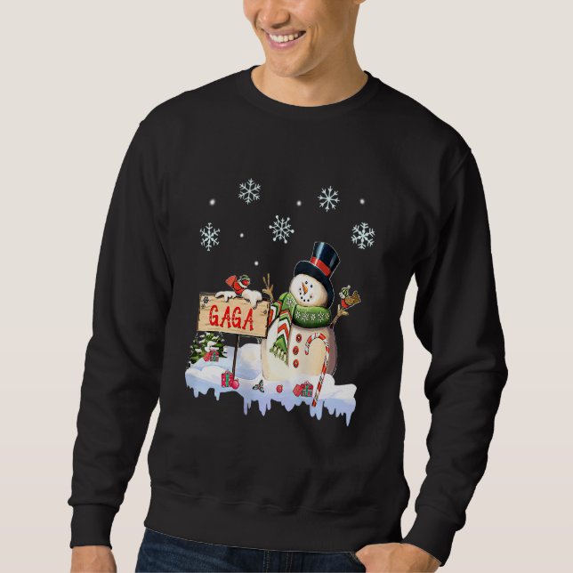 Snowman Gaga Freeze Weihnachten Party Xmas Sweatshirt (Vorderseite)