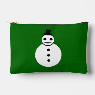 Snowman Gemustert lächeln Weihnachten Zubehörtasche