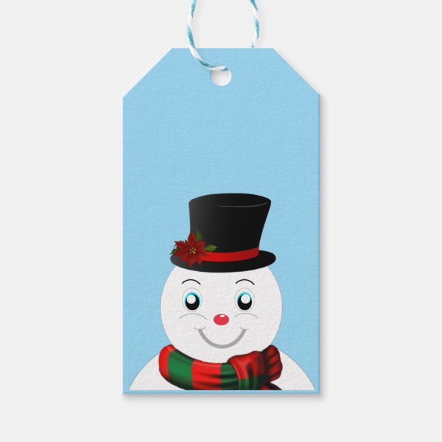 snowman geschenkanhänger (Vorderseite)